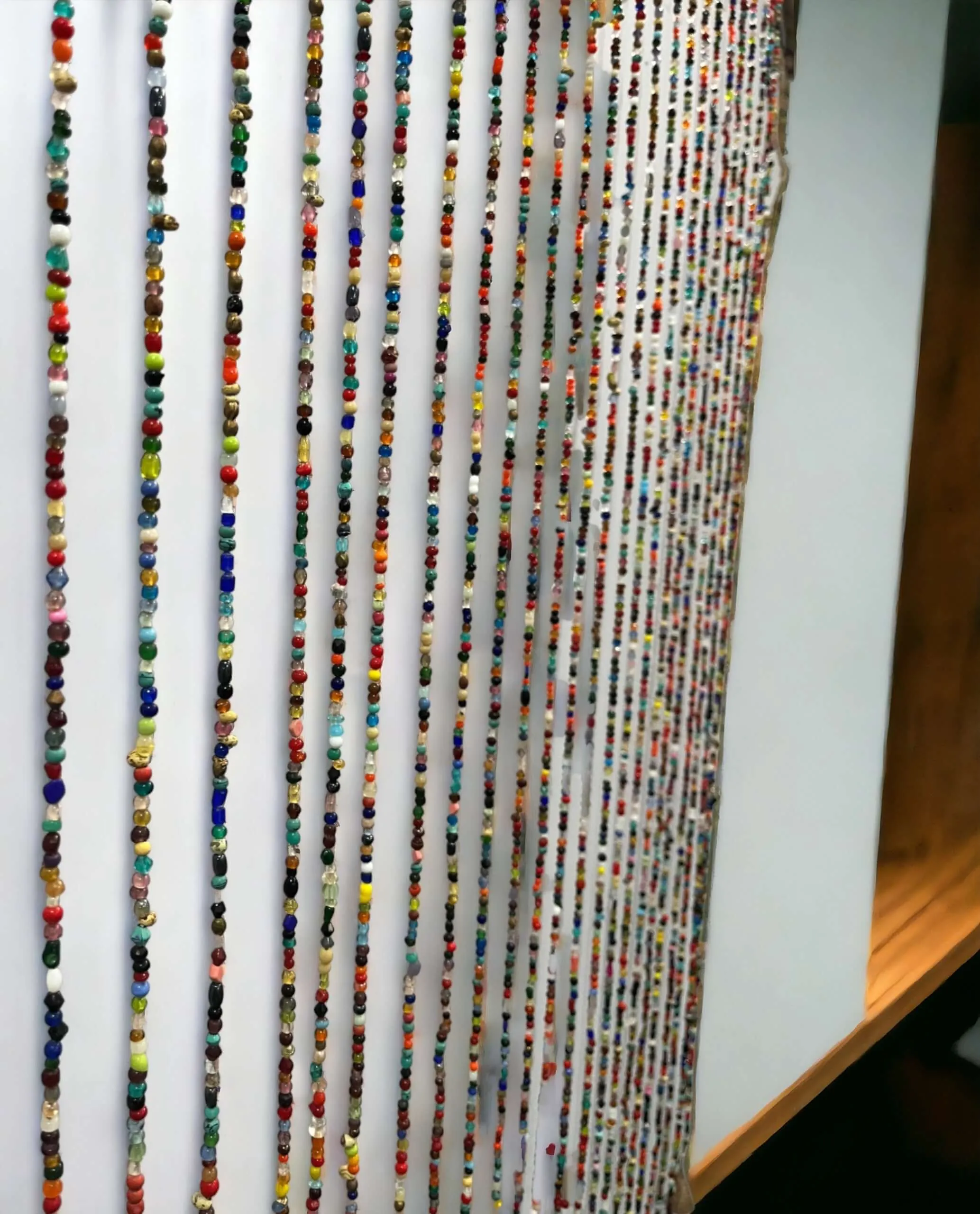 Bohemian Glass Beaded Curtain with Bells