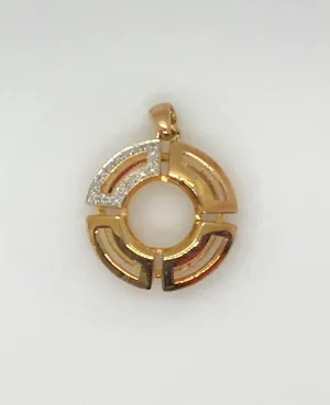 Bold Geometric Reversible Pendant