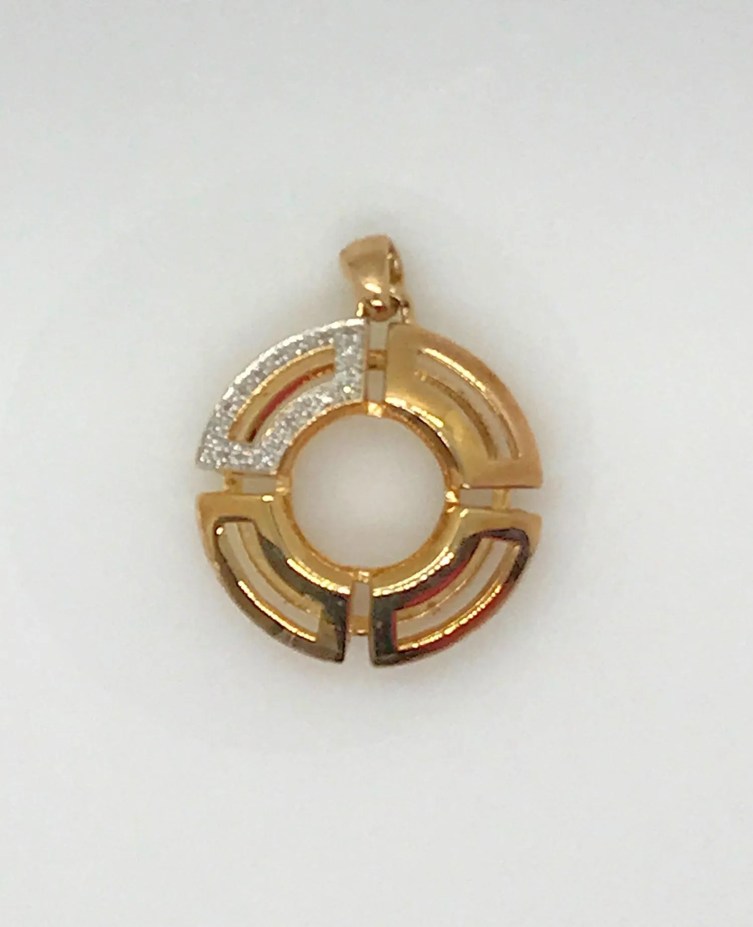 Bold Geometric Reversible Pendant