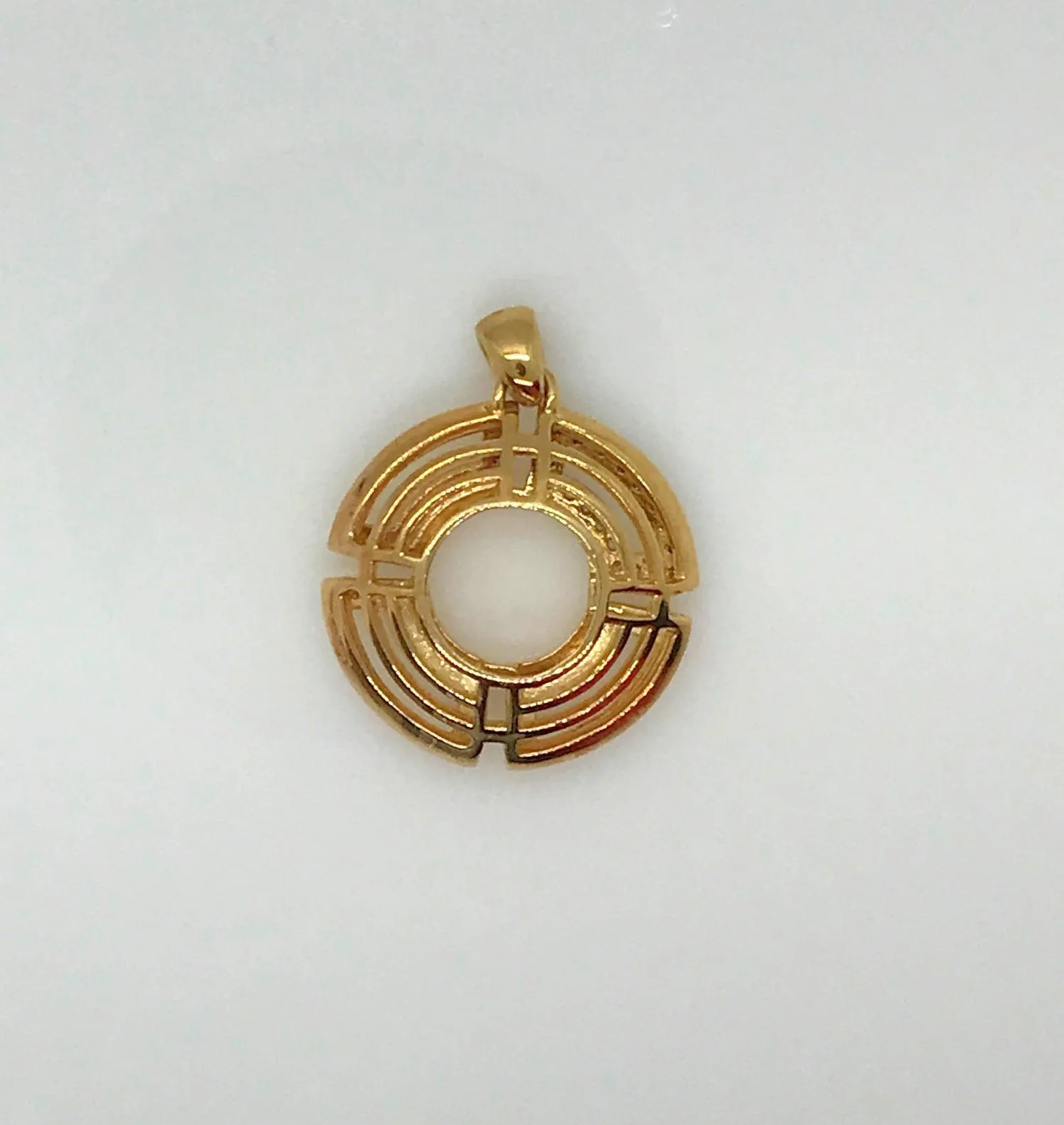 Bold Geometric Reversible Pendant