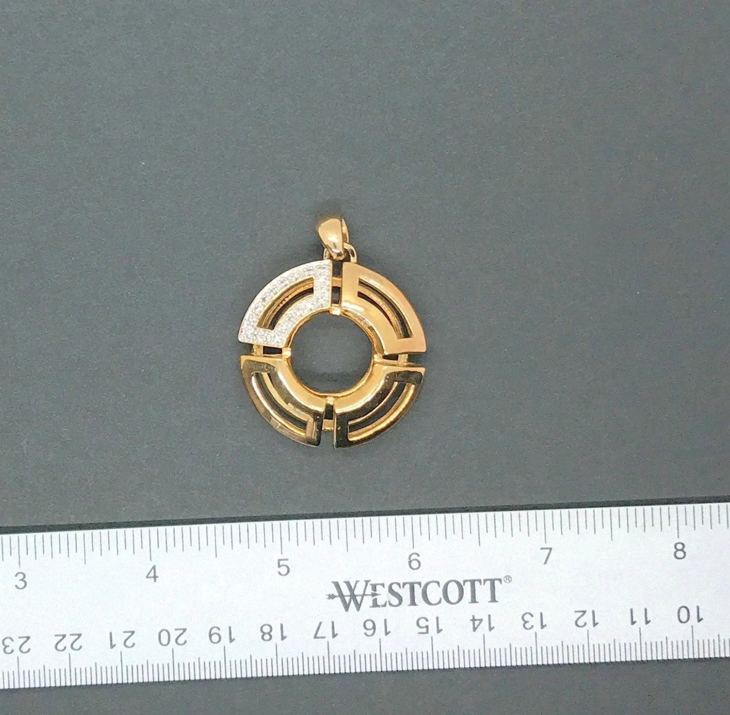 Bold Geometric Reversible Pendant