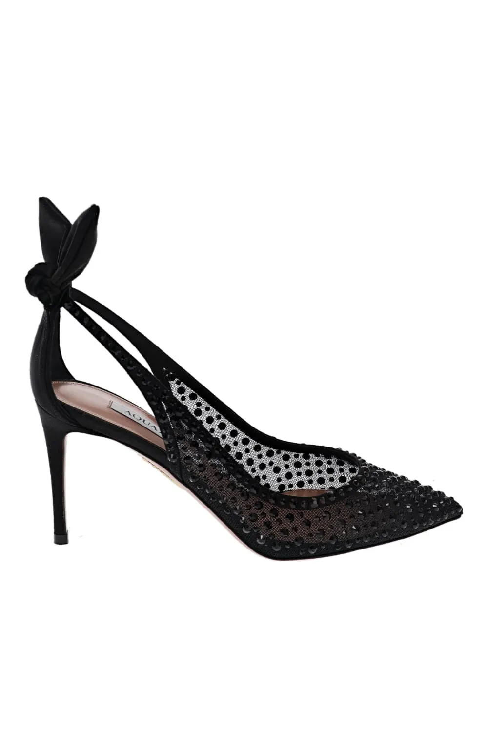 Bow Tie Crystal Tulle Pump