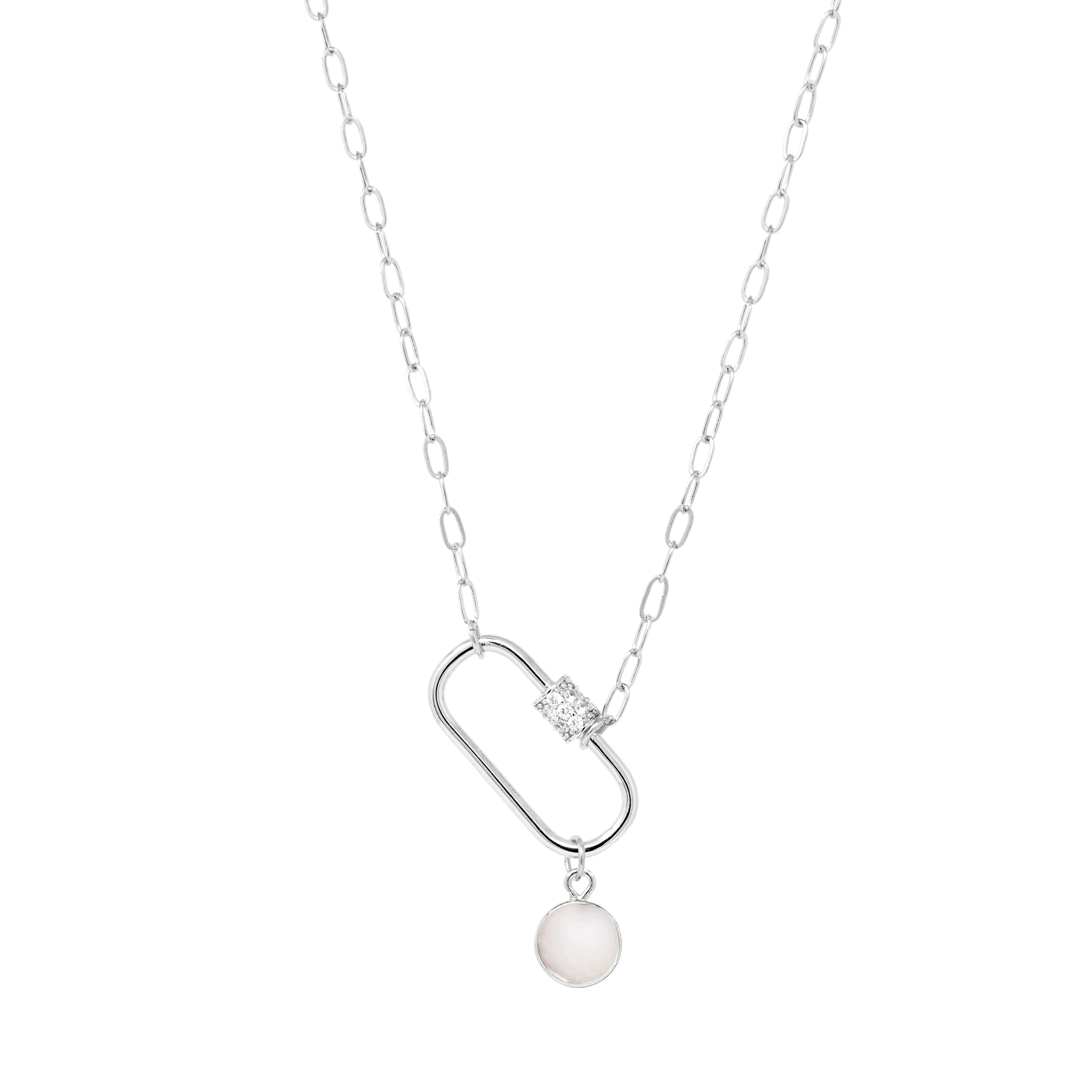 Carabiner Necklace with Charm