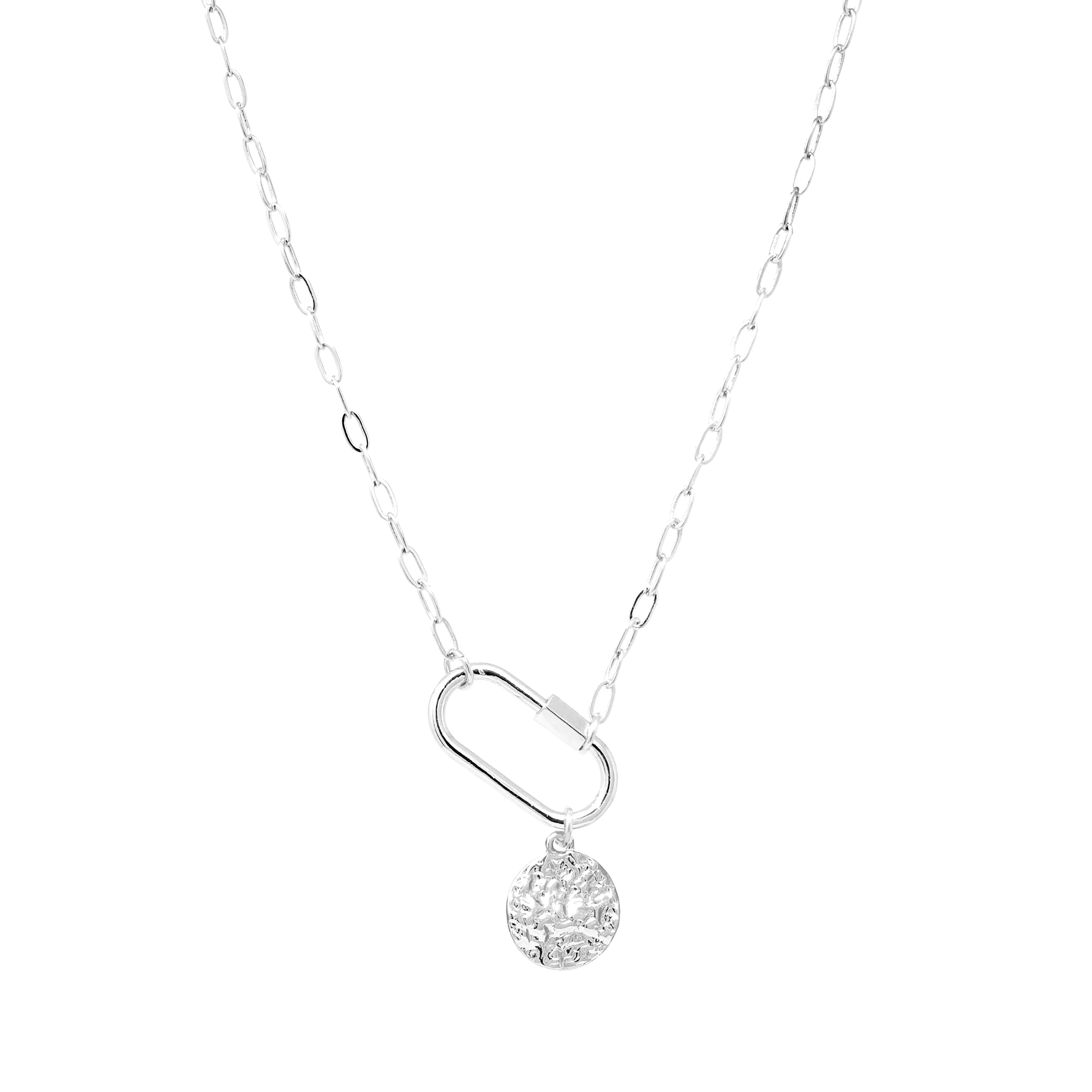 Carabiner Necklace with Charm