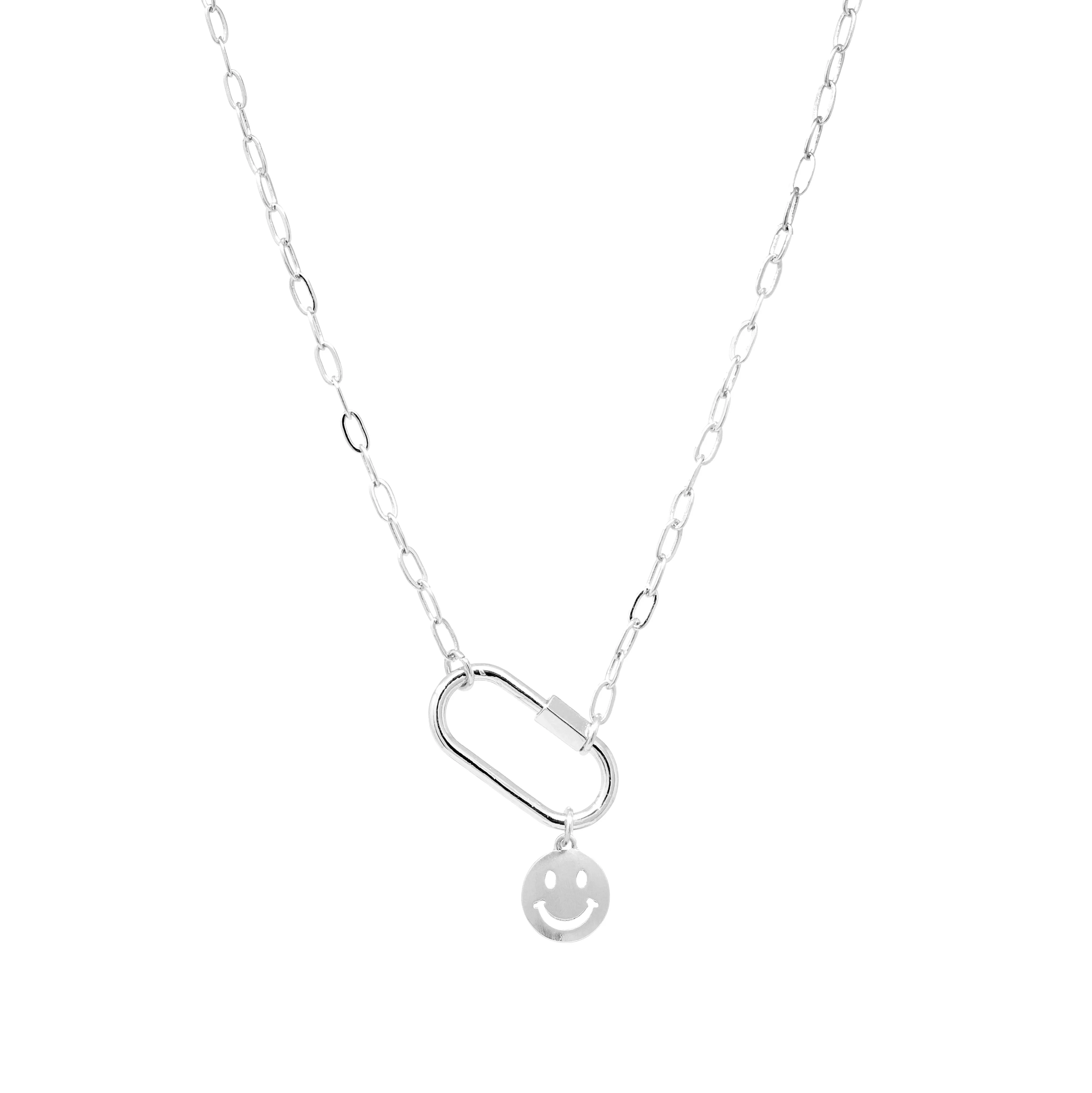 Carabiner Necklace with Charm