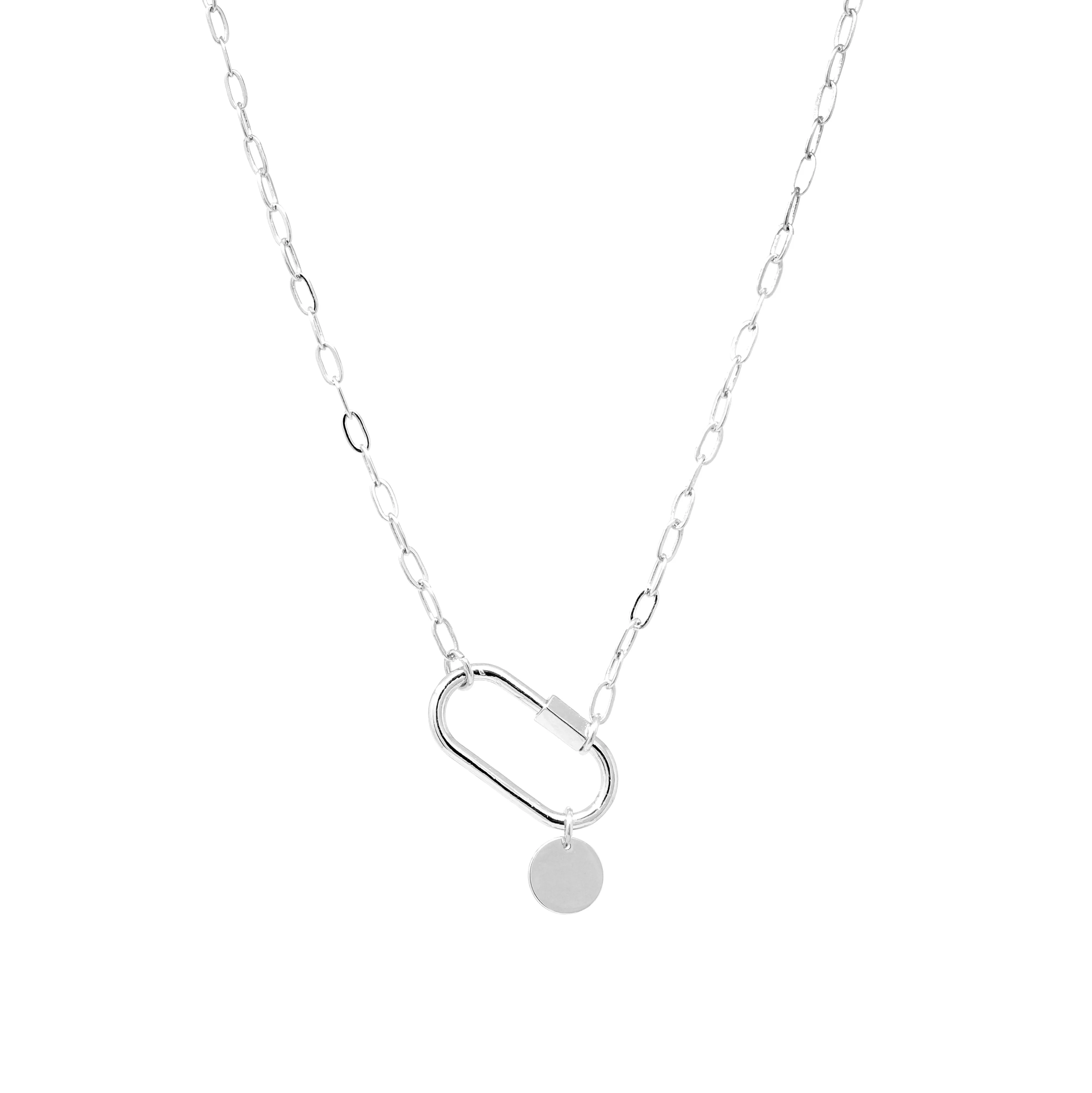 Carabiner Necklace with Charm