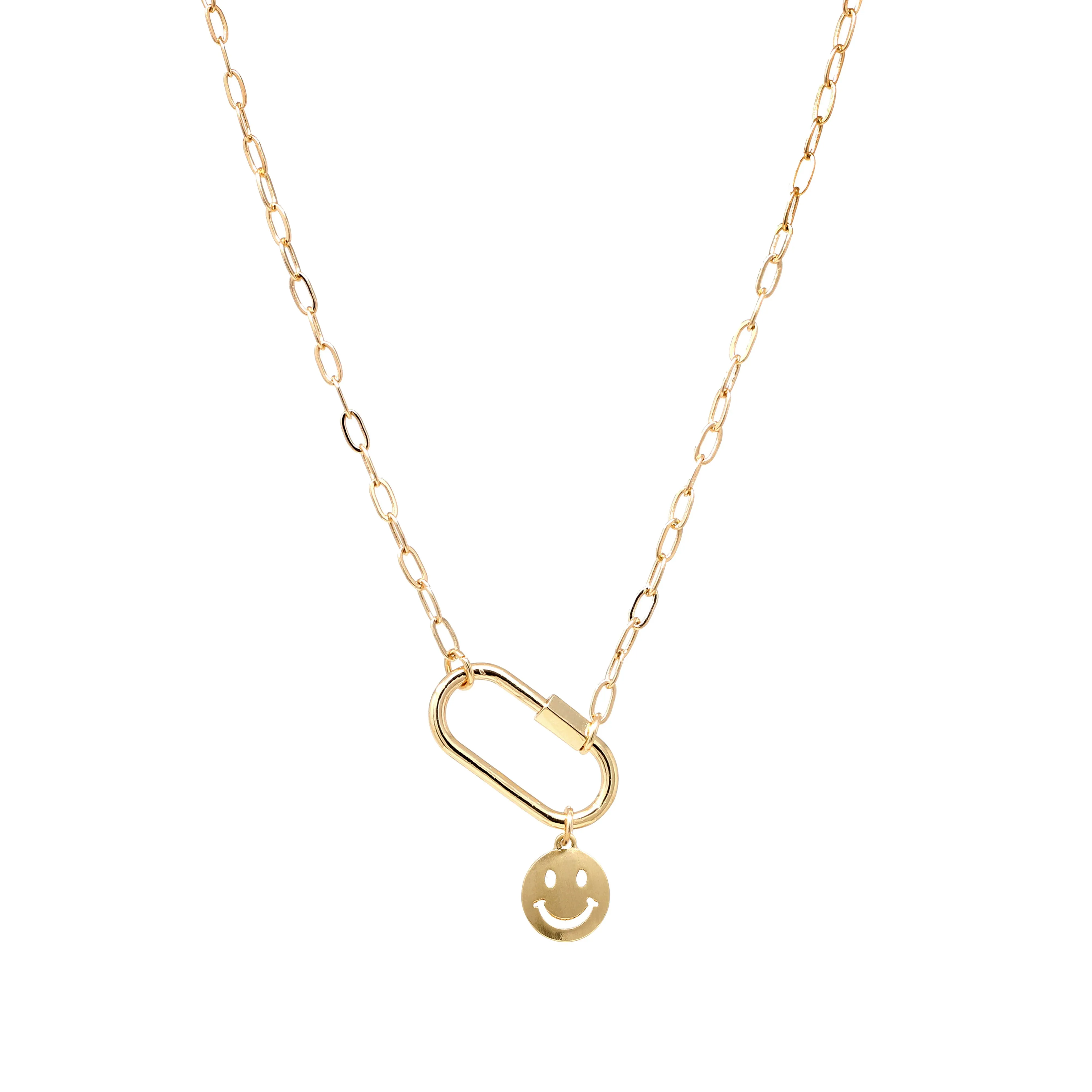 Carabiner Necklace with Charm