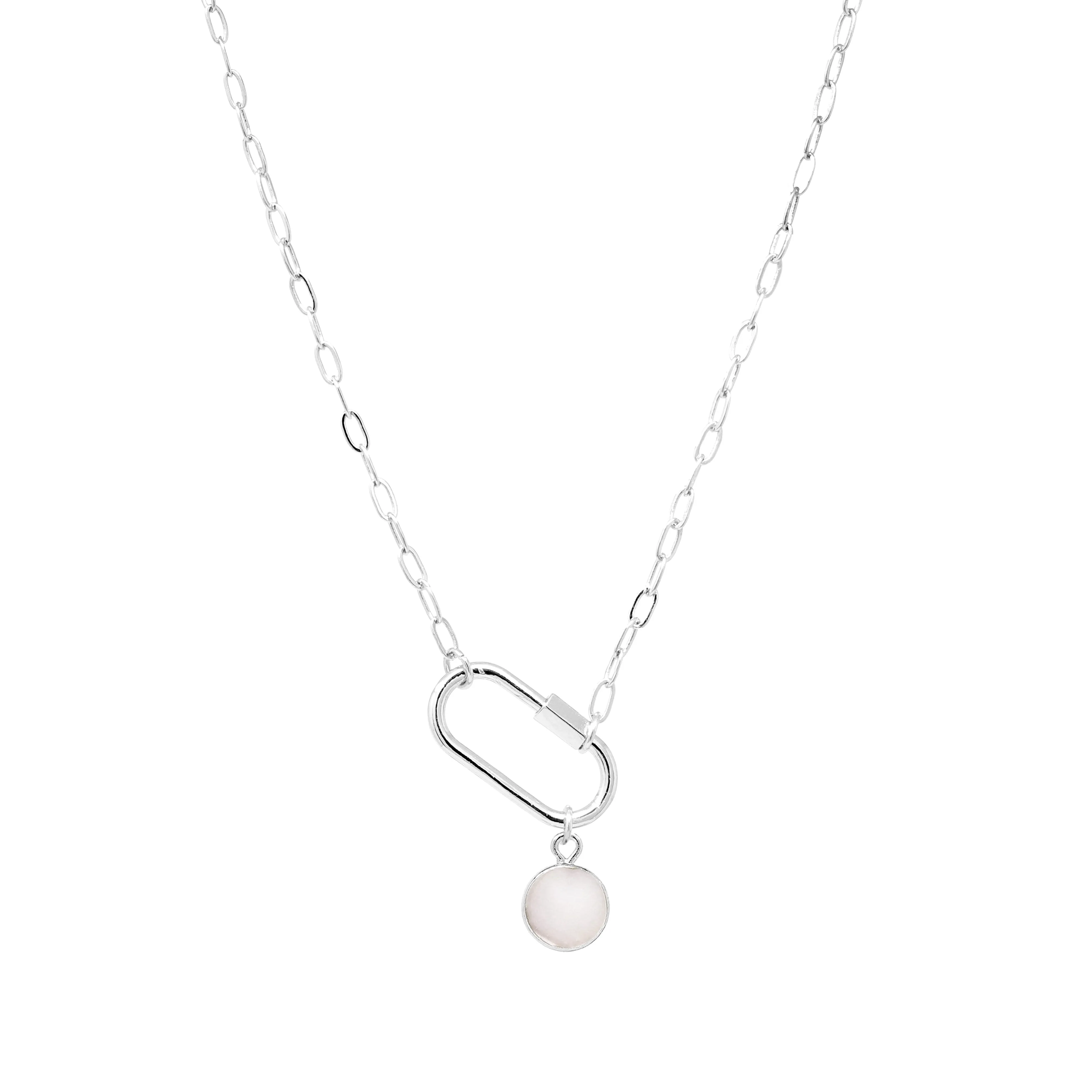 Carabiner Necklace with Charm