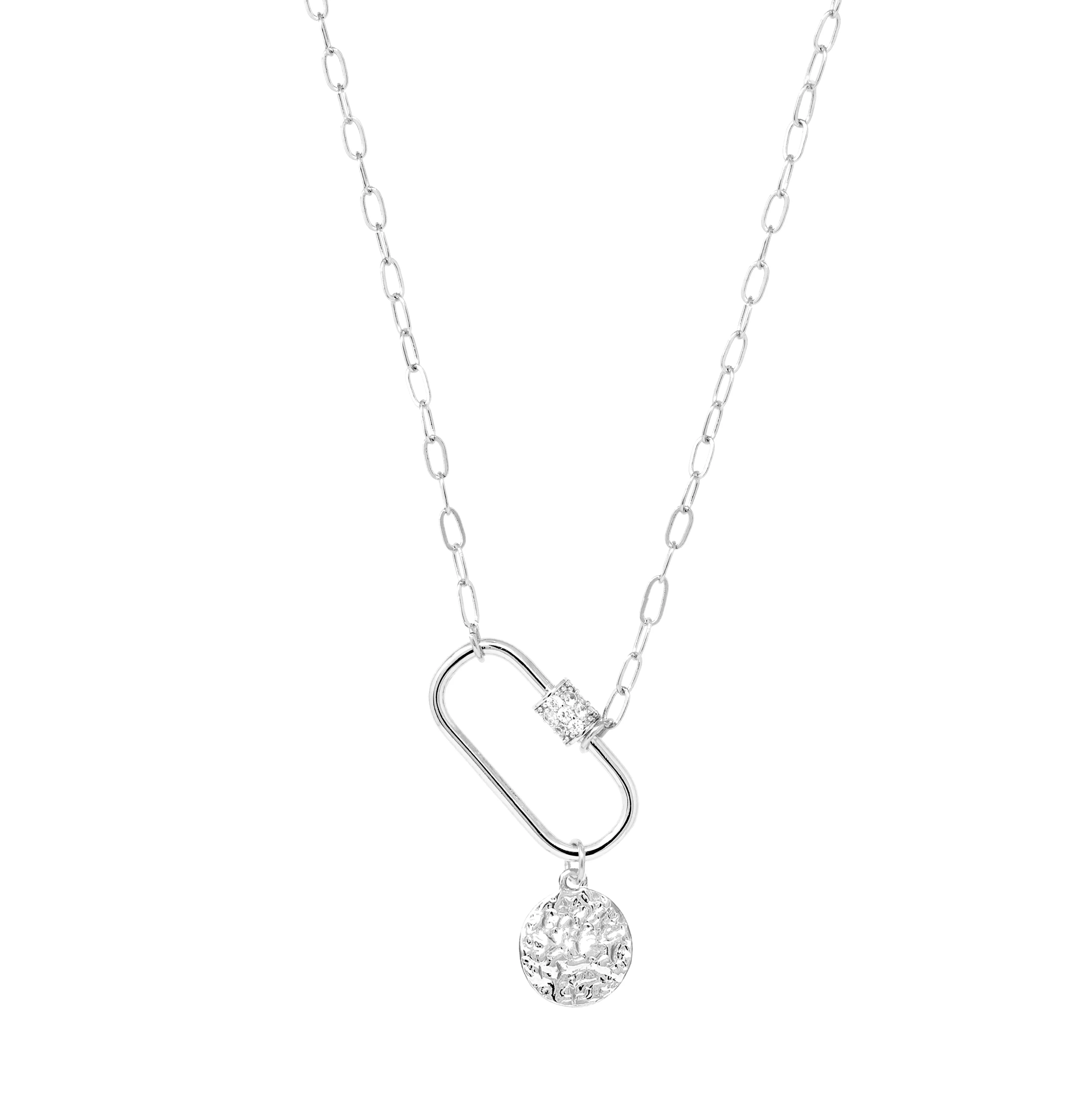 Carabiner Necklace with Charm