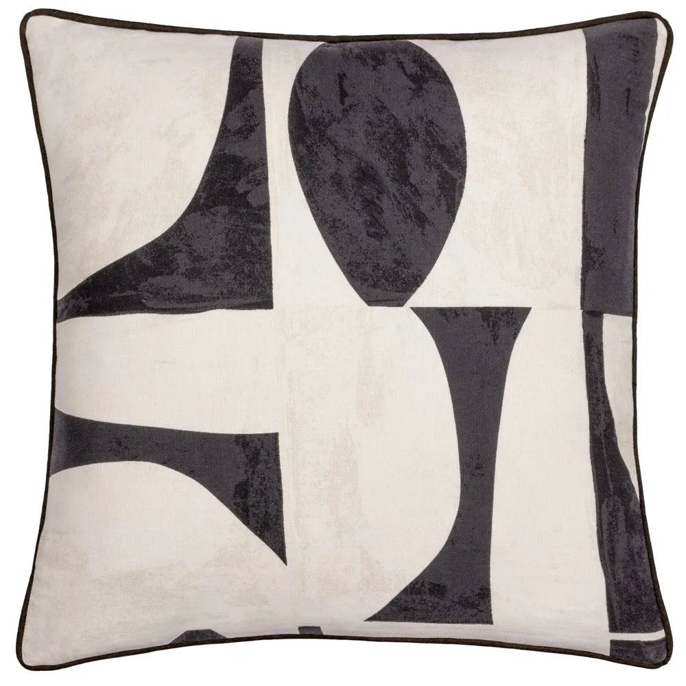 Carro Abstract Piped Cushion Dusk