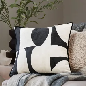 Carro Abstract Piped Cushion Dusk