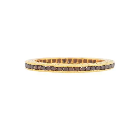 Channel Burnt Orange Diamond Band