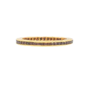 Channel Burnt Orange Diamond Band