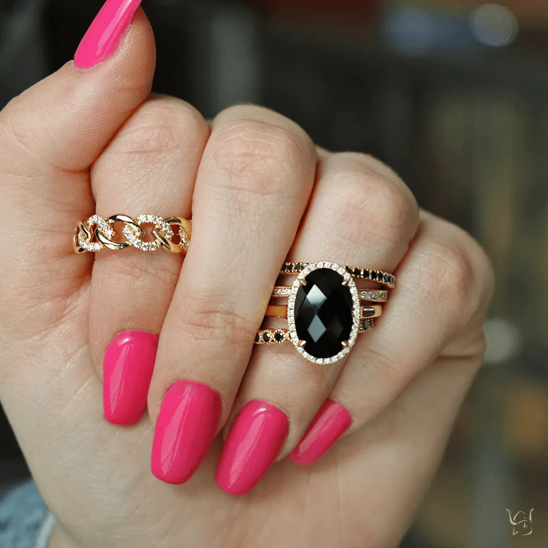 Channel White Diamond Band
