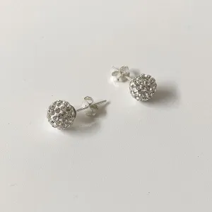 Clear Disco Ball Earring | 10mm
