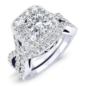 Clover - Cushion Moissanite Bridal Set