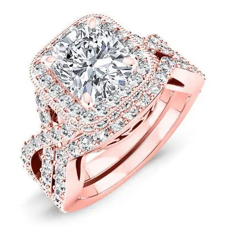 Clover - Cushion Moissanite Bridal Set