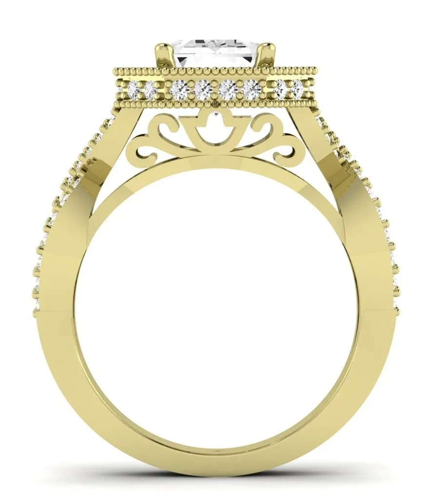 Clover - Emerald Diamond Engagement Ring