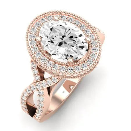 Clover - Oval Lab Diamond Bridal Set (IGI Certified)