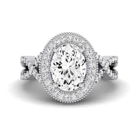 Clover - Oval Lab Diamond Bridal Set (IGI Certified)