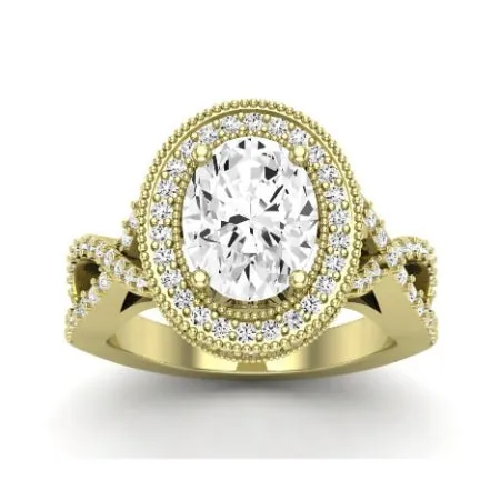 Clover - Oval Lab Diamond Bridal Set (IGI Certified)