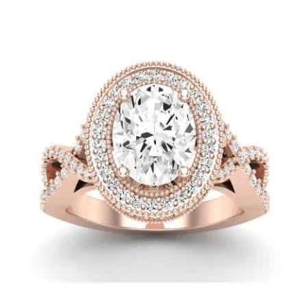 Clover - Oval Lab Diamond Bridal Set (IGI Certified)