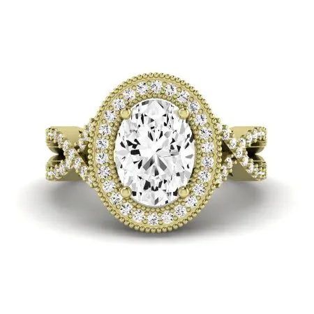 Clover - Oval Lab Diamond Bridal Set (IGI Certified)