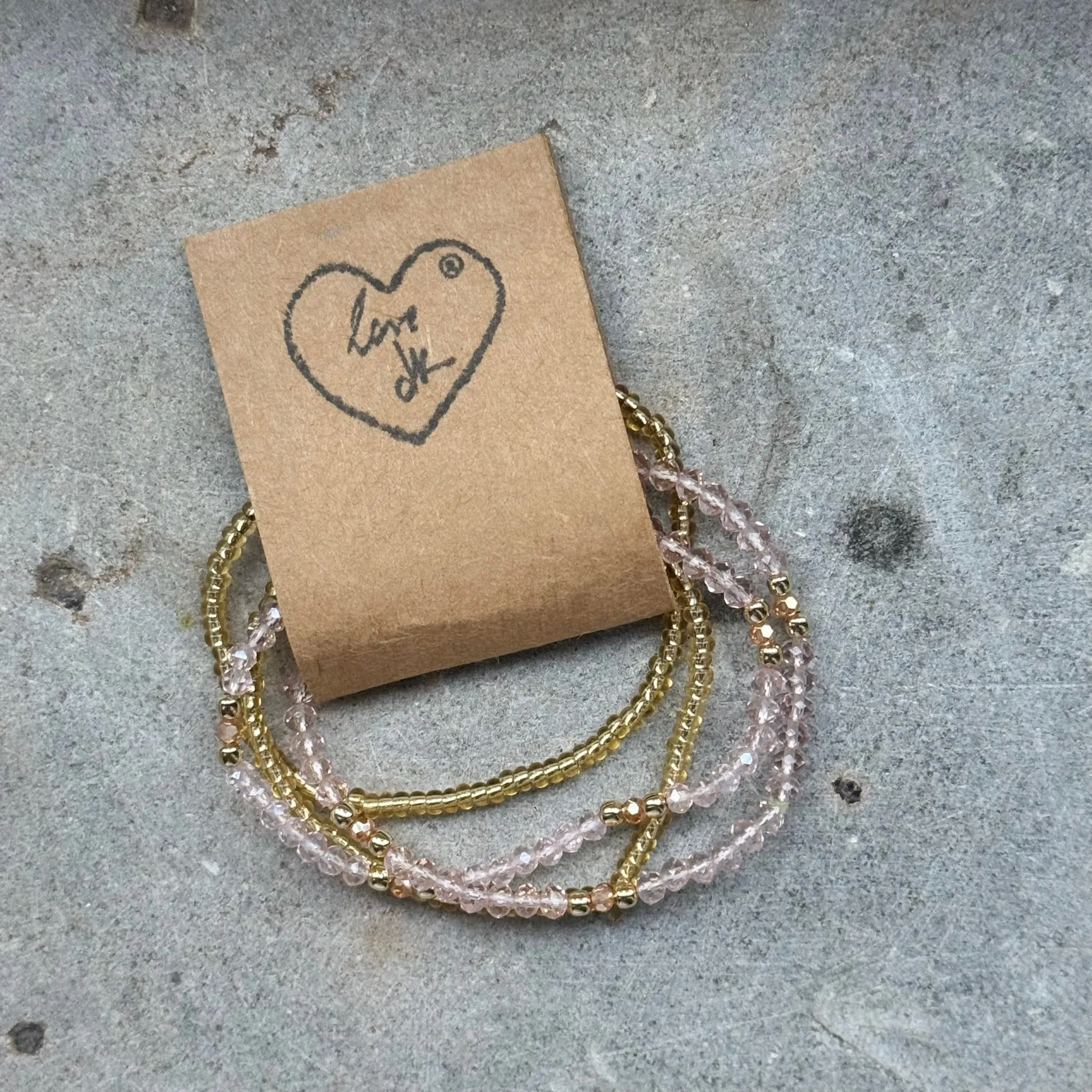 Crystal Wrist Bracelet Stack