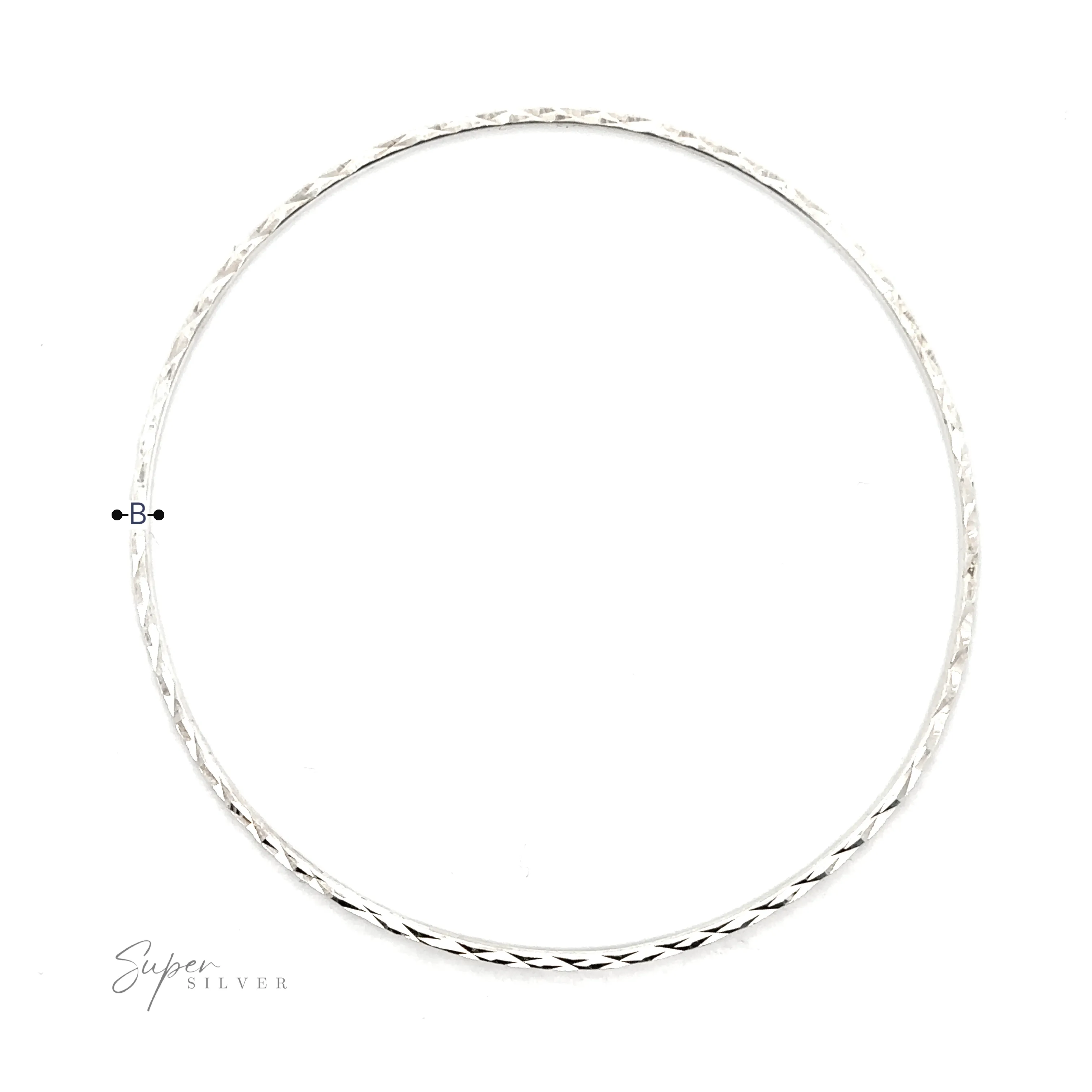 Dainty Squared Diamond Cut Bangle