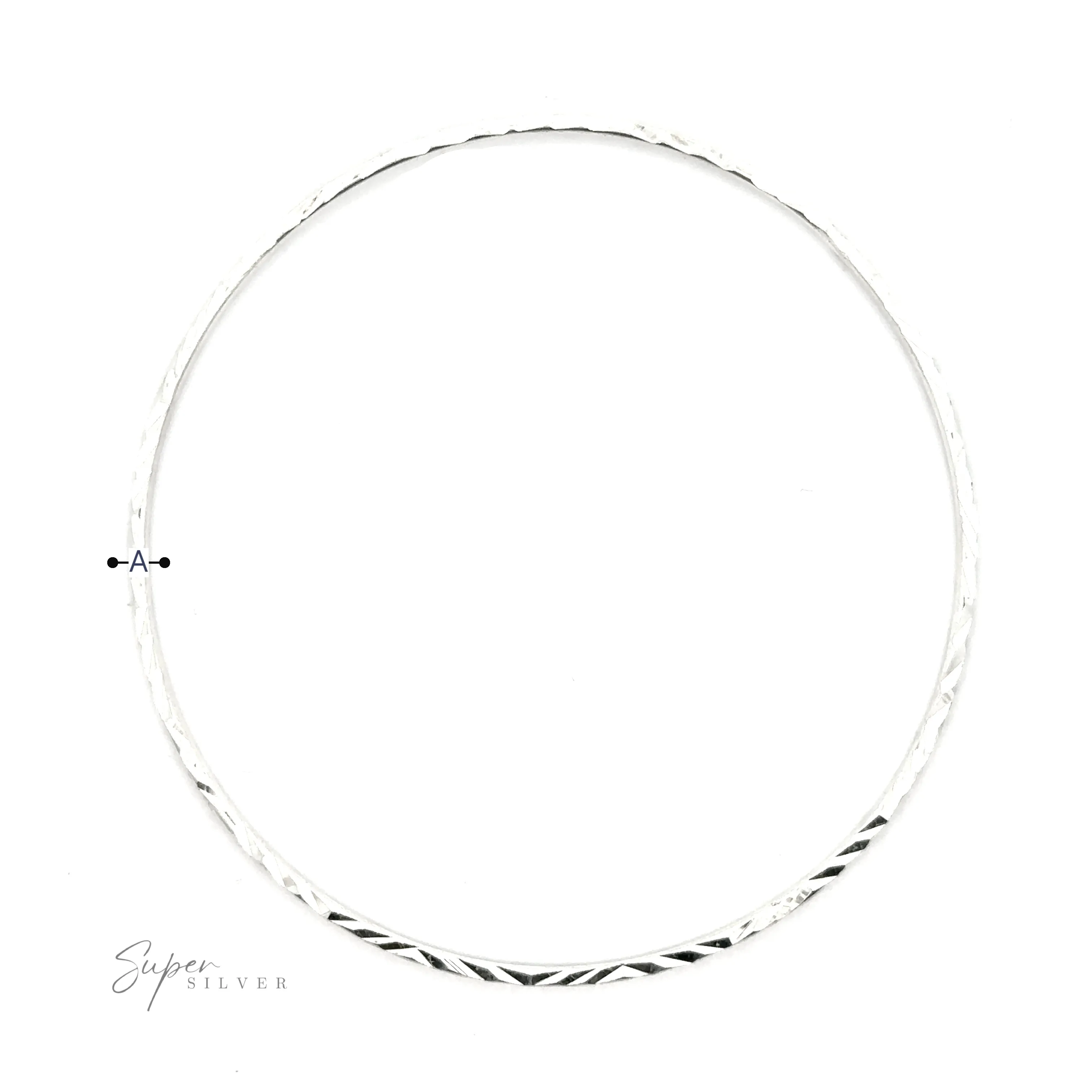 Dainty Squared Diamond Cut Bangle