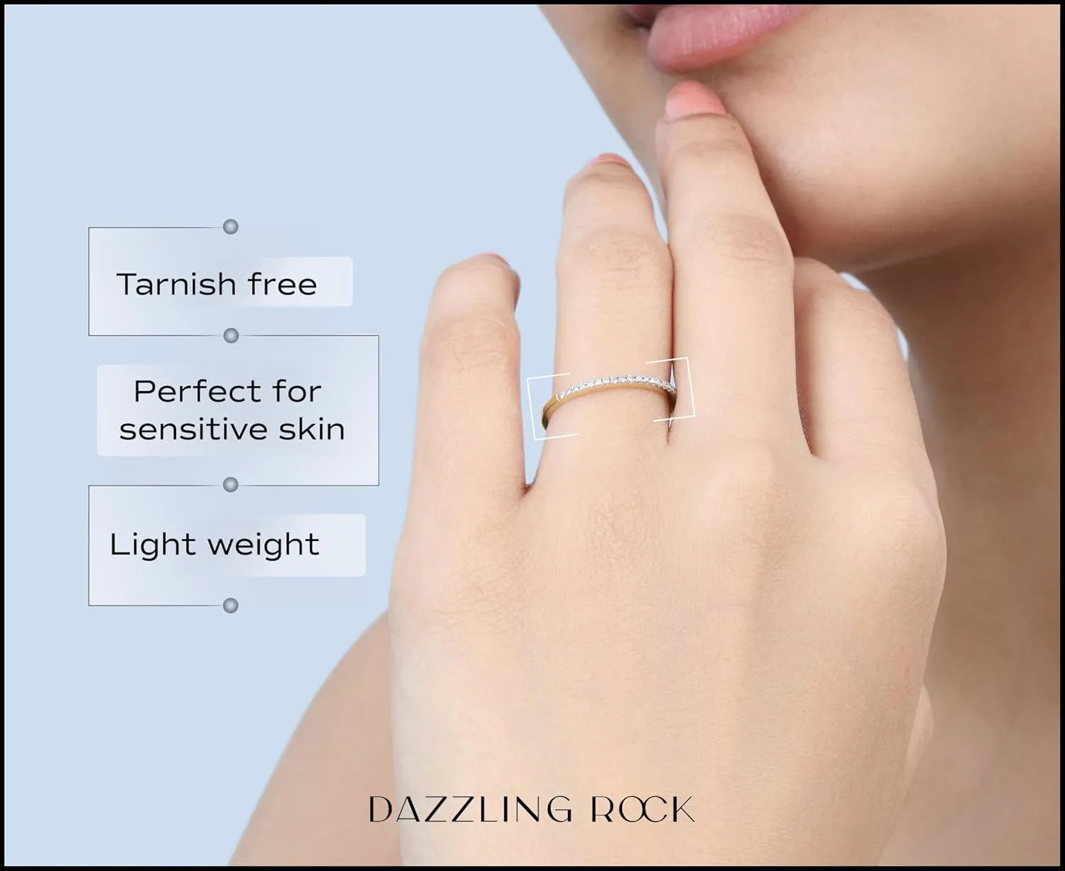 Dazzlingrock Collection 0.08 Cttw Round White Diamond Minimalist Stackable Wedding Band for Women in 10K Solid Gold