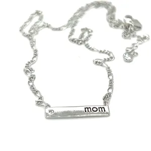 Delicate Mom Plate Necklace