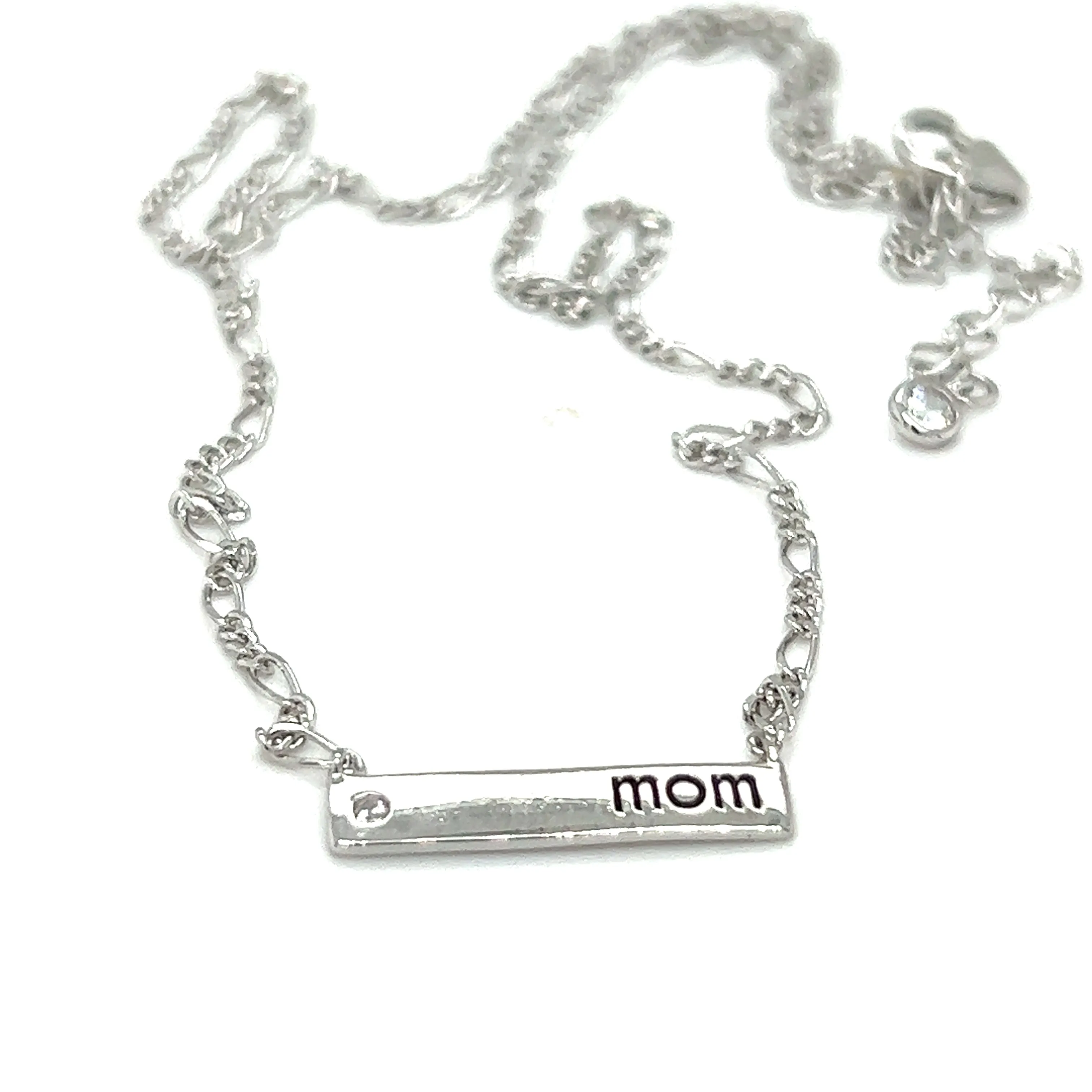 Delicate Mom Plate Necklace