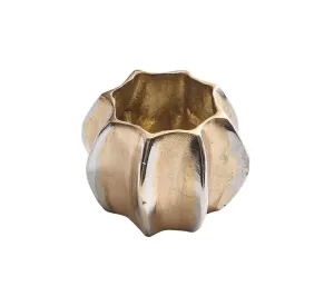 Desert Napkin Ring in Gold & Silver, Set of 4