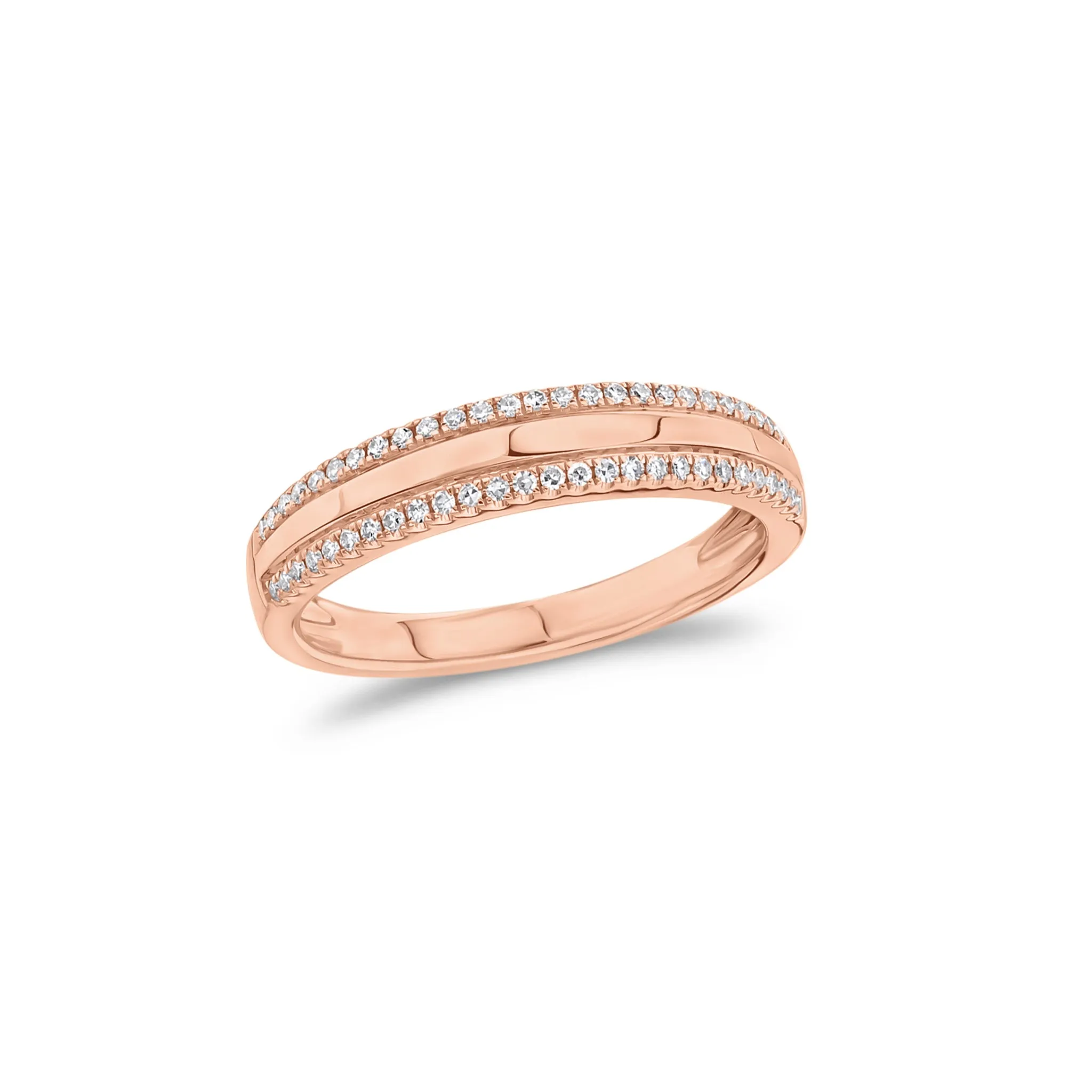 Diamond & Gold Stackable Ring