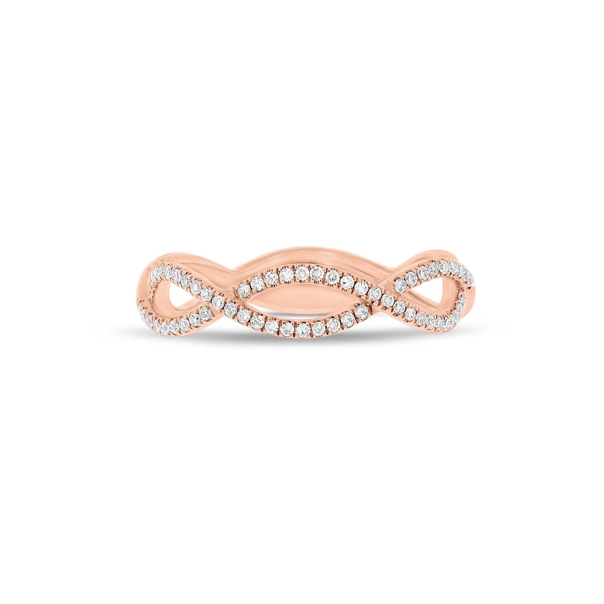 Diamond Infinity Symbols Ring
