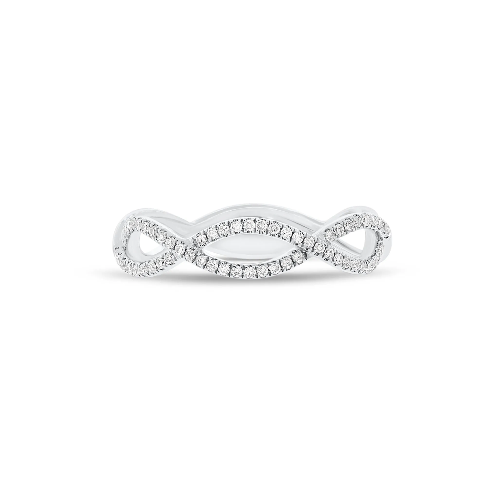 Diamond Infinity Symbols Ring