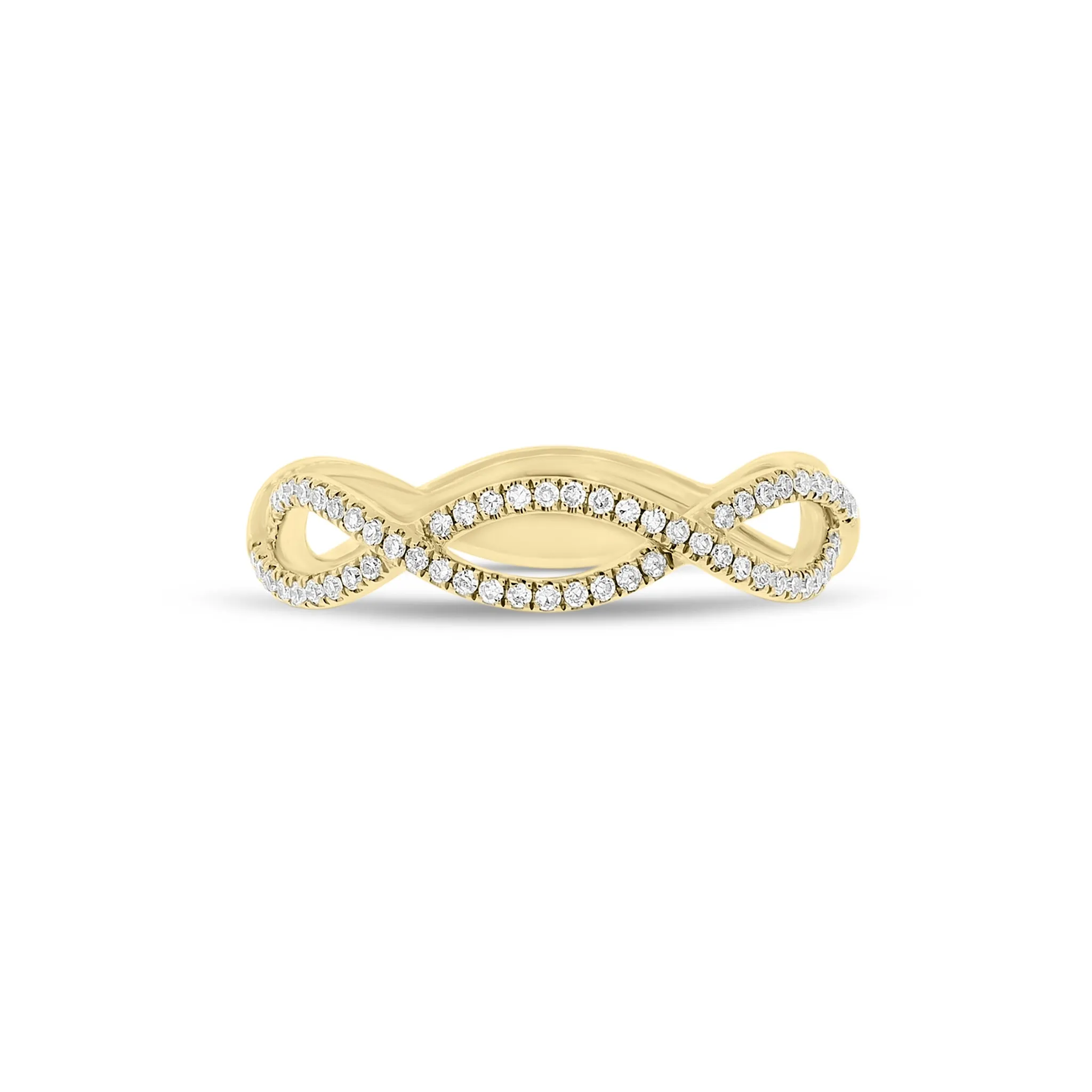 Diamond Infinity Symbols Ring