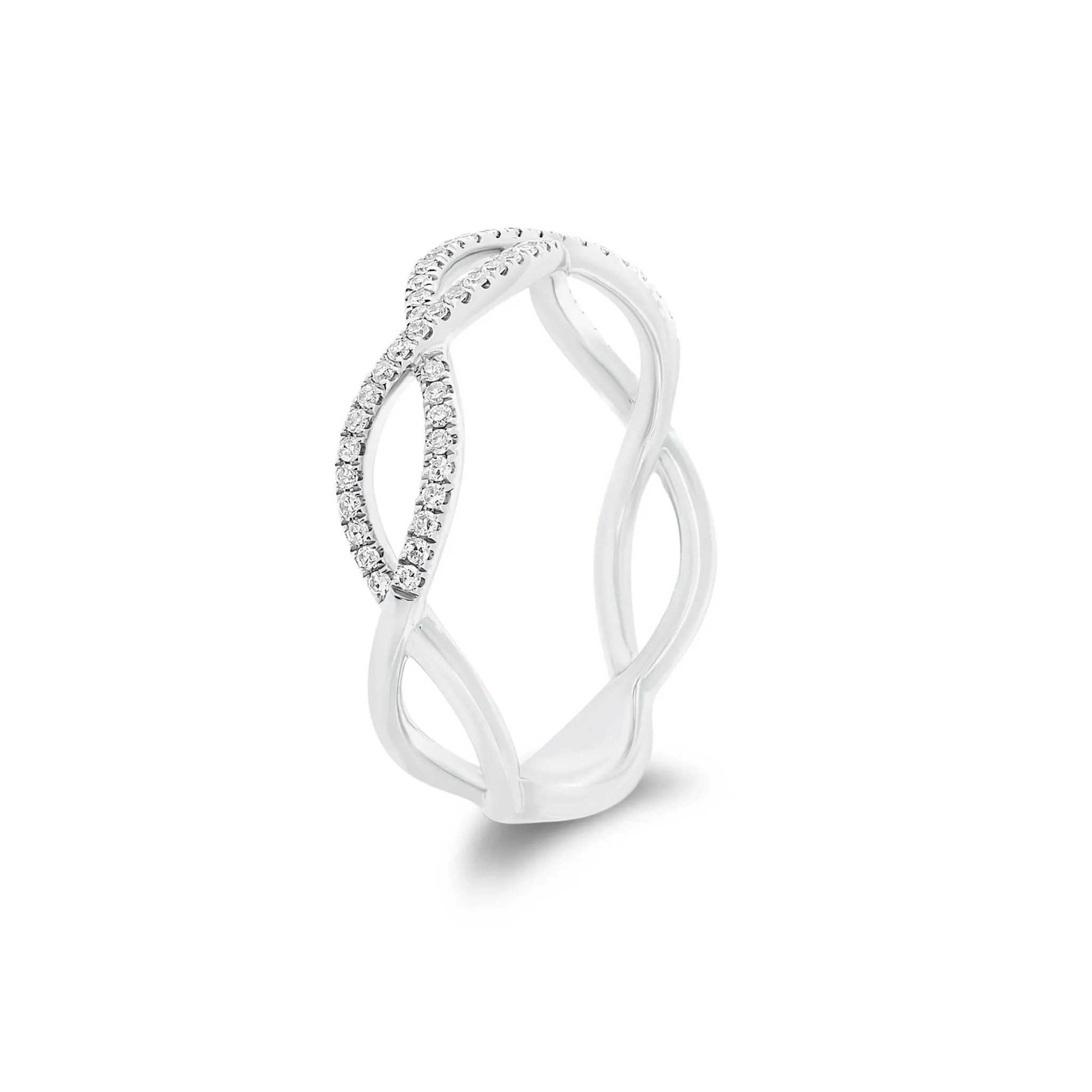 Diamond Infinity Symbols Ring