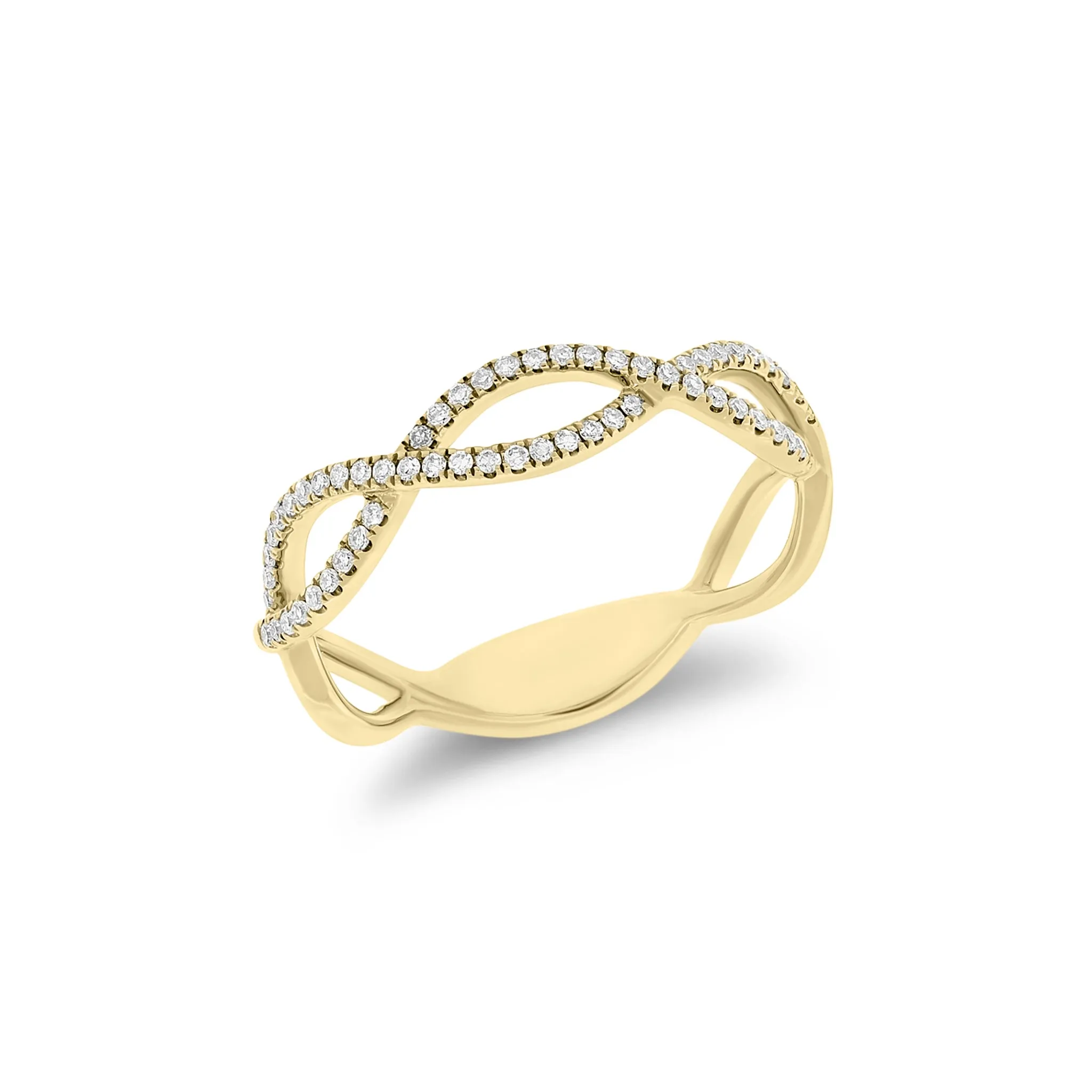 Diamond Infinity Symbols Ring