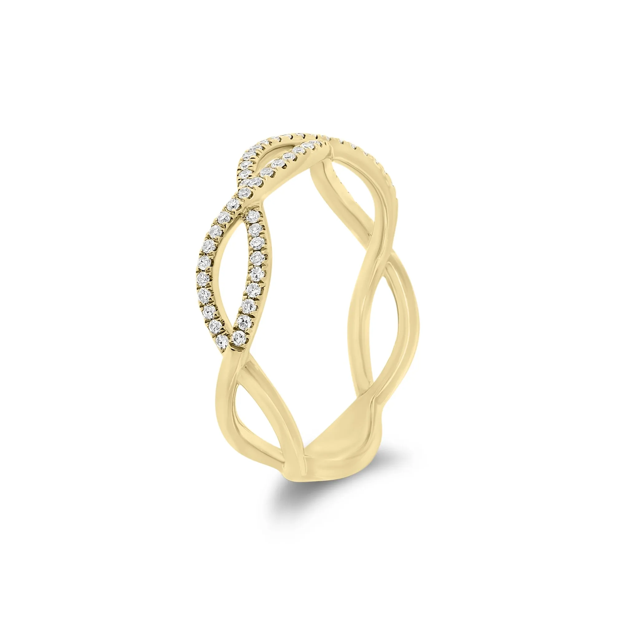 Diamond Infinity Symbols Ring