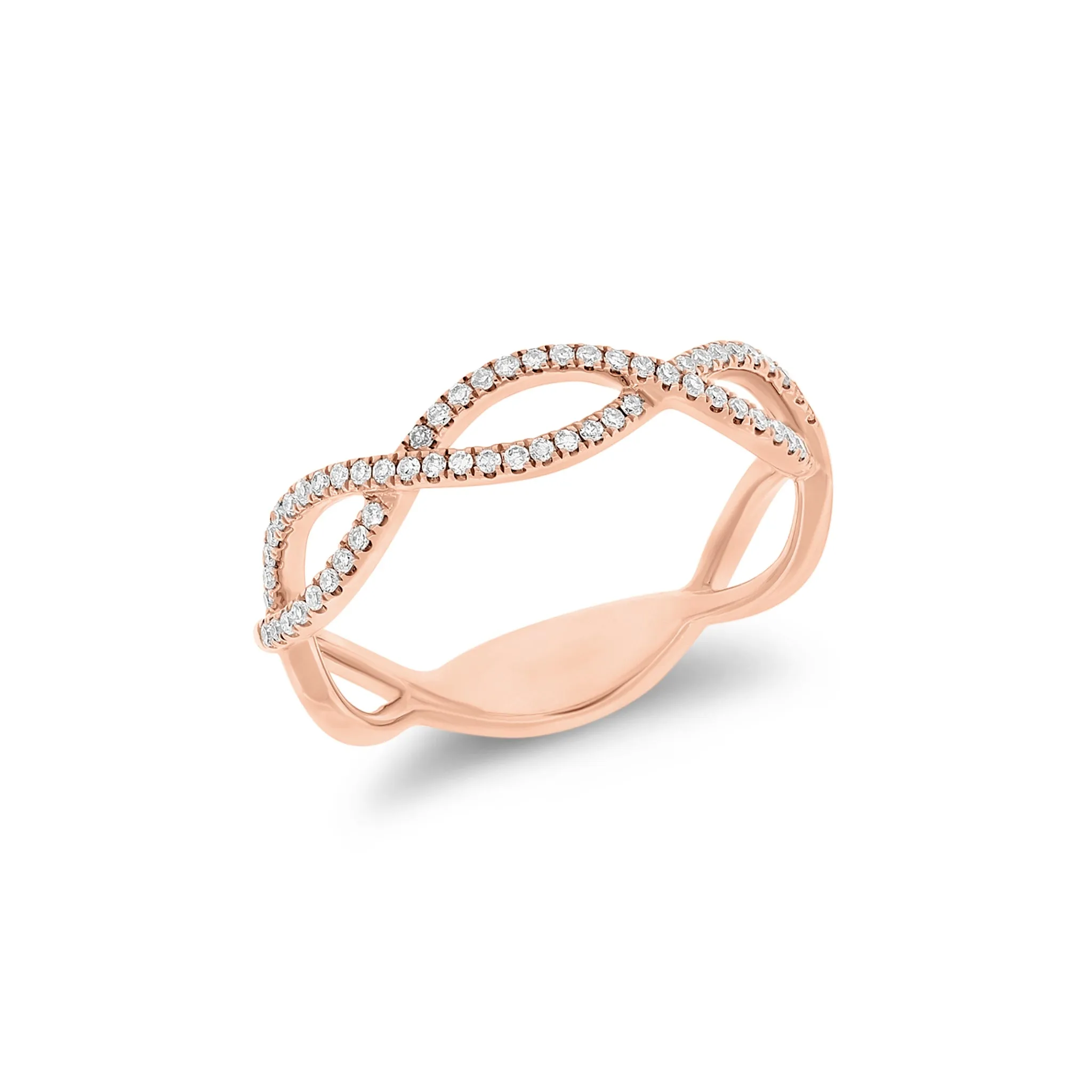 Diamond Infinity Symbols Ring