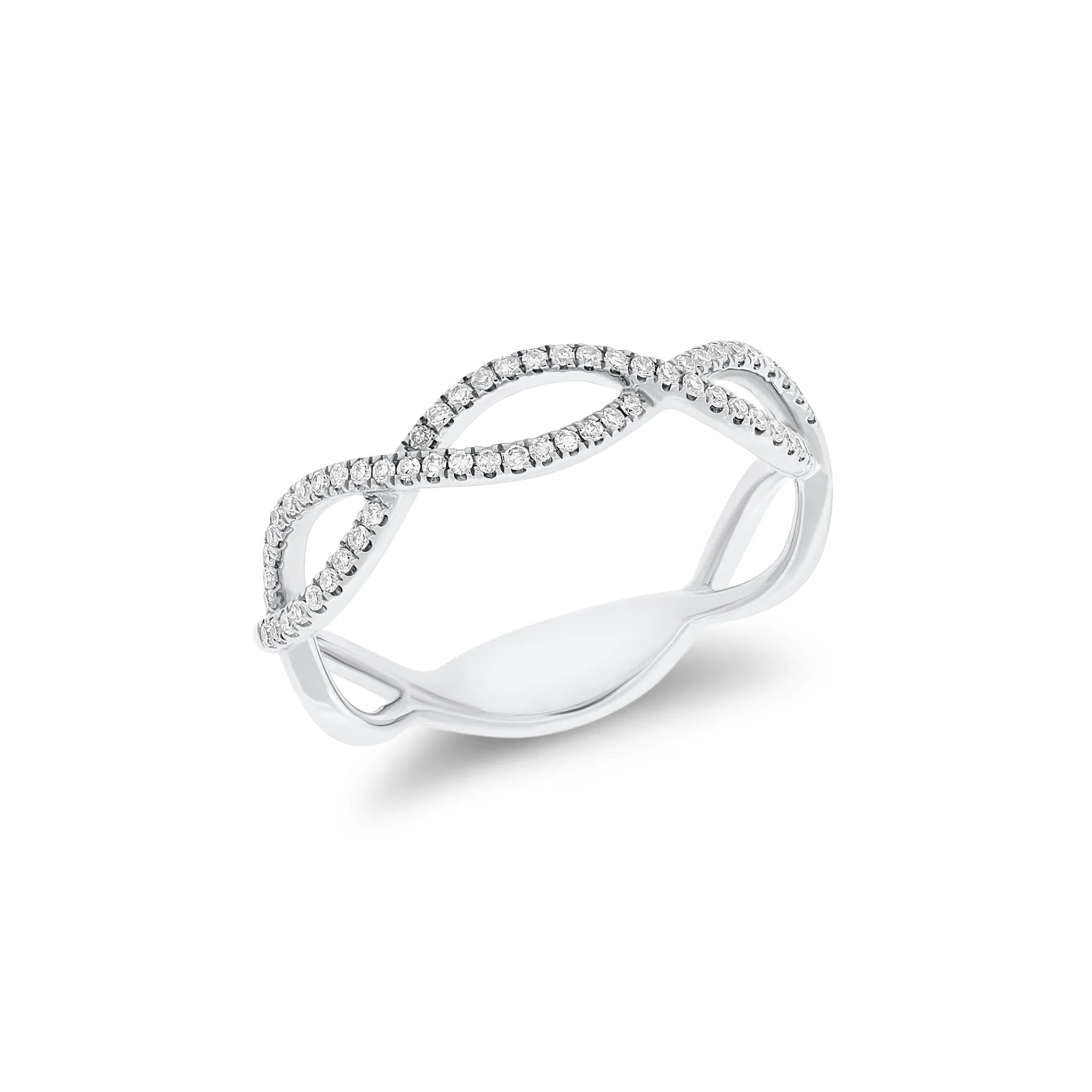 Diamond Infinity Symbols Ring