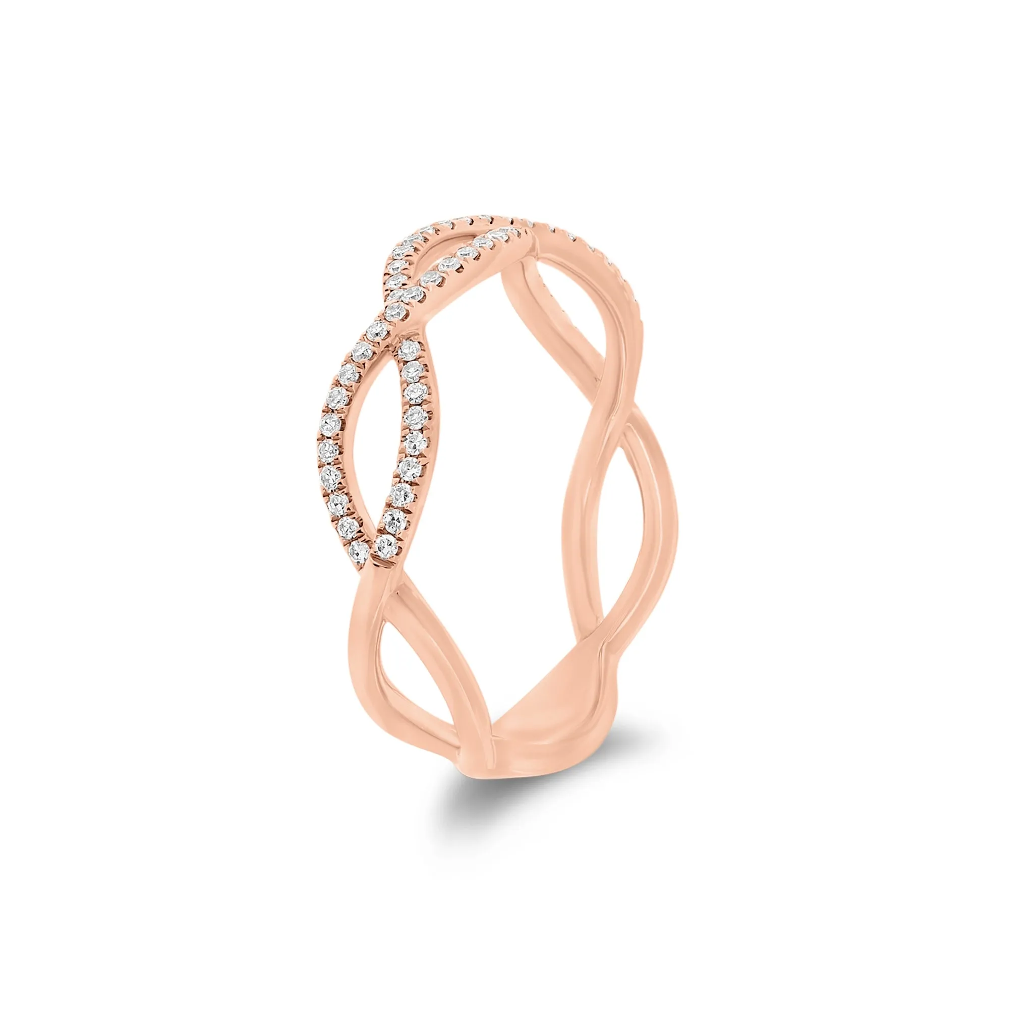 Diamond Infinity Symbols Ring
