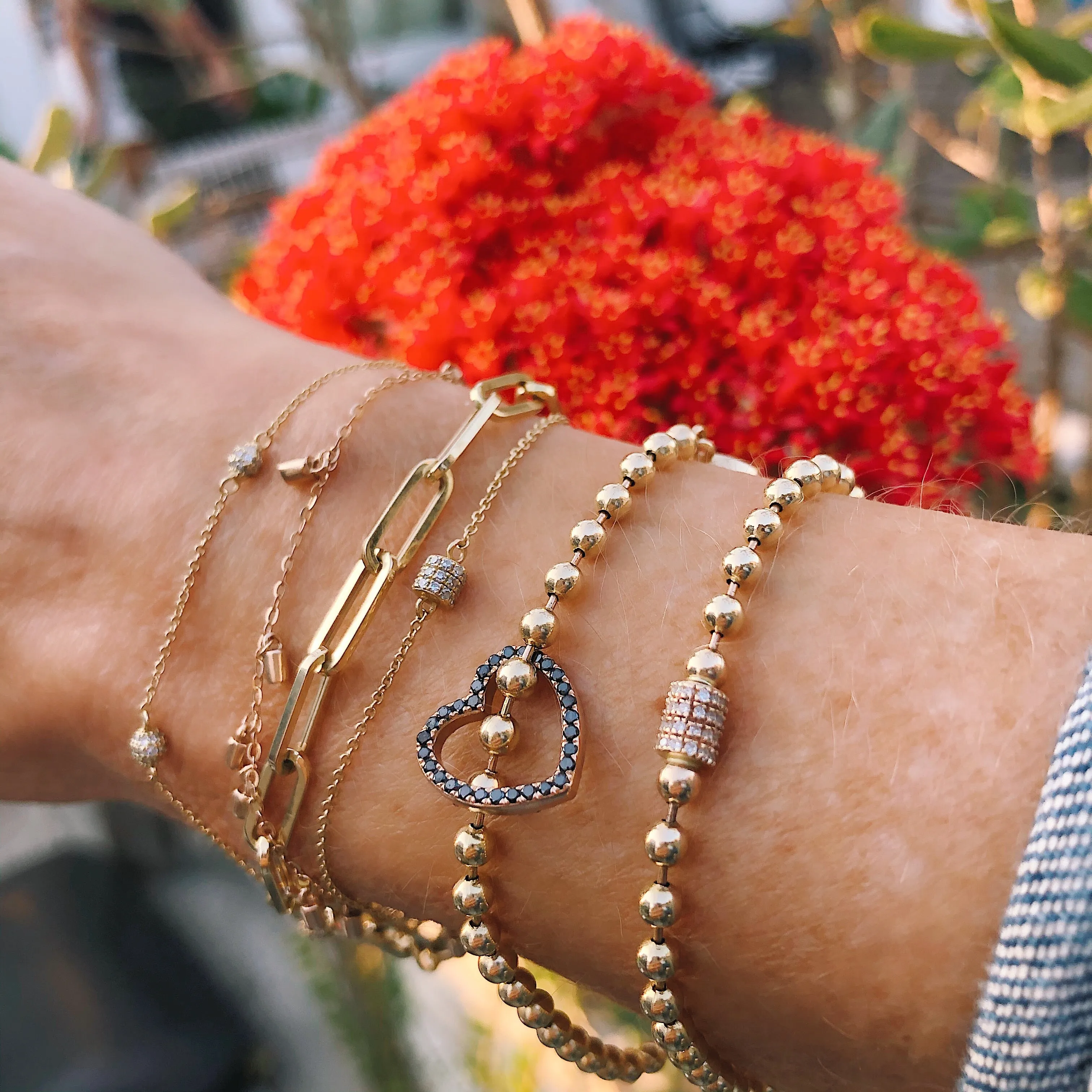 Diamond Tiny BonBon Station Bracelet