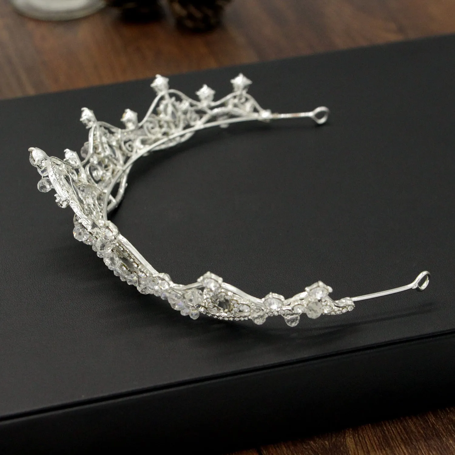 Diamond Wedding Beaded Tiara Crown