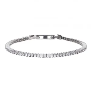 Diamonfire Silver White Cubic Zirconia Fine Tennis Bracelet B5096