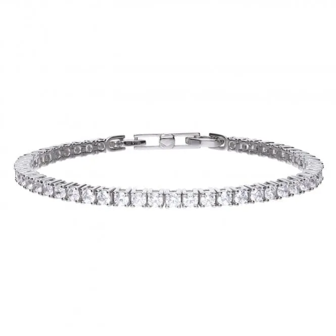 Diamonfire Silver White Cubic Zirconia Tennis Bracelet B5091