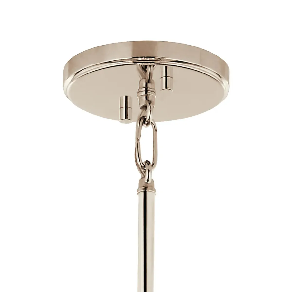 Eisley 21" 4-Light Pendant Light, Black and Polished Nickel Finish