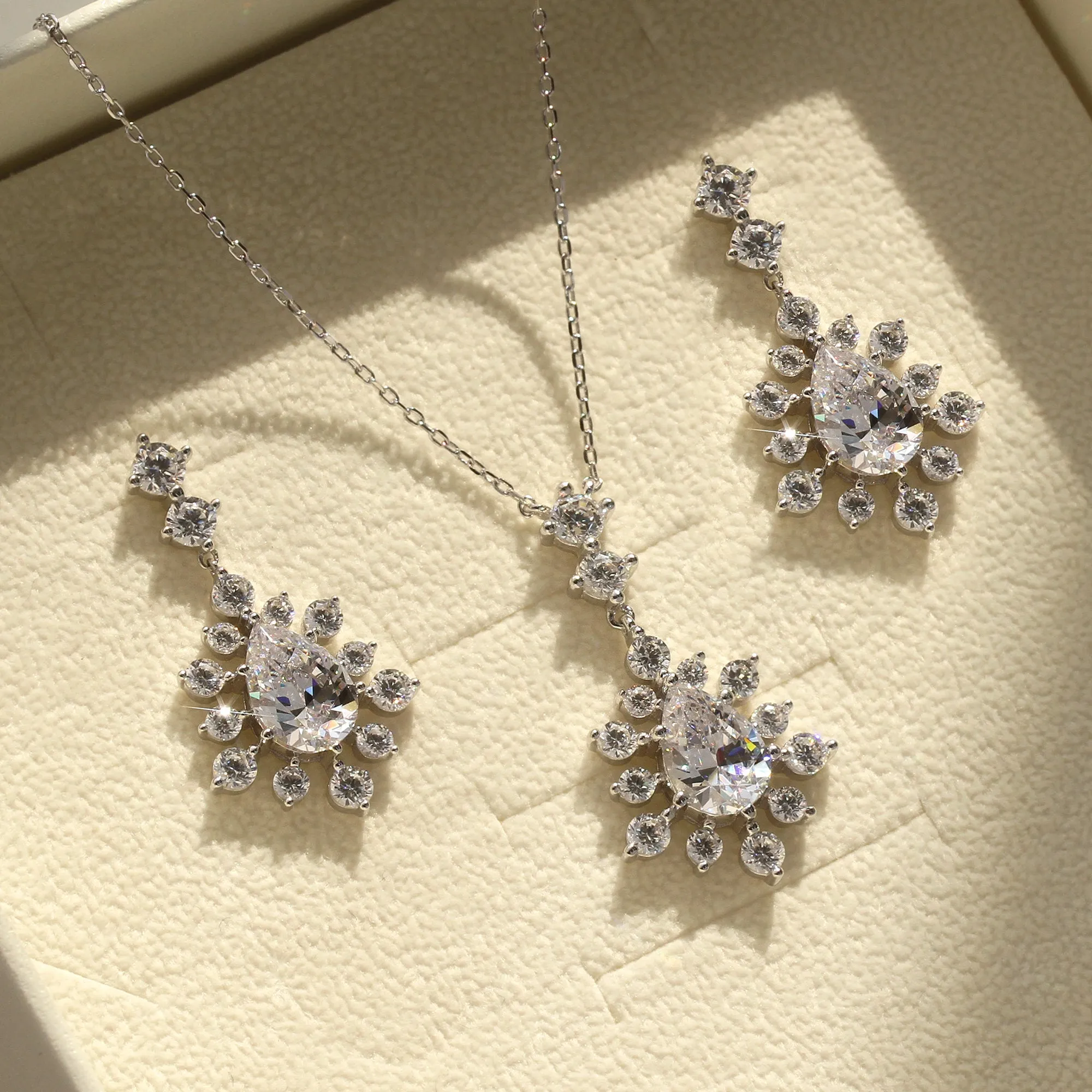 Elegant Cascade Jewelry Set